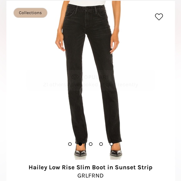 GRLFRND The Hailey Boot Cut Hailey Low Rise Slim Boot in Sunset Strip sz.27 - Picture 2 of 9